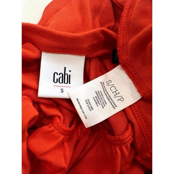 Cabi #5402 Hangout Tank in Orange Size S - Picture 4 of 5